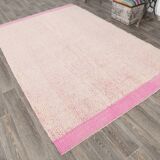 6x10 Soft Pastel Pink Handmade Vintage Rug, 193x300Cm SK 34942