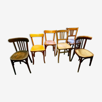 Suite de chaises bistrot Baumann