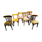 Suite de chaises bistrot Baumann