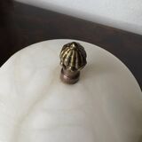 Alabaster and gilded bronze candy box