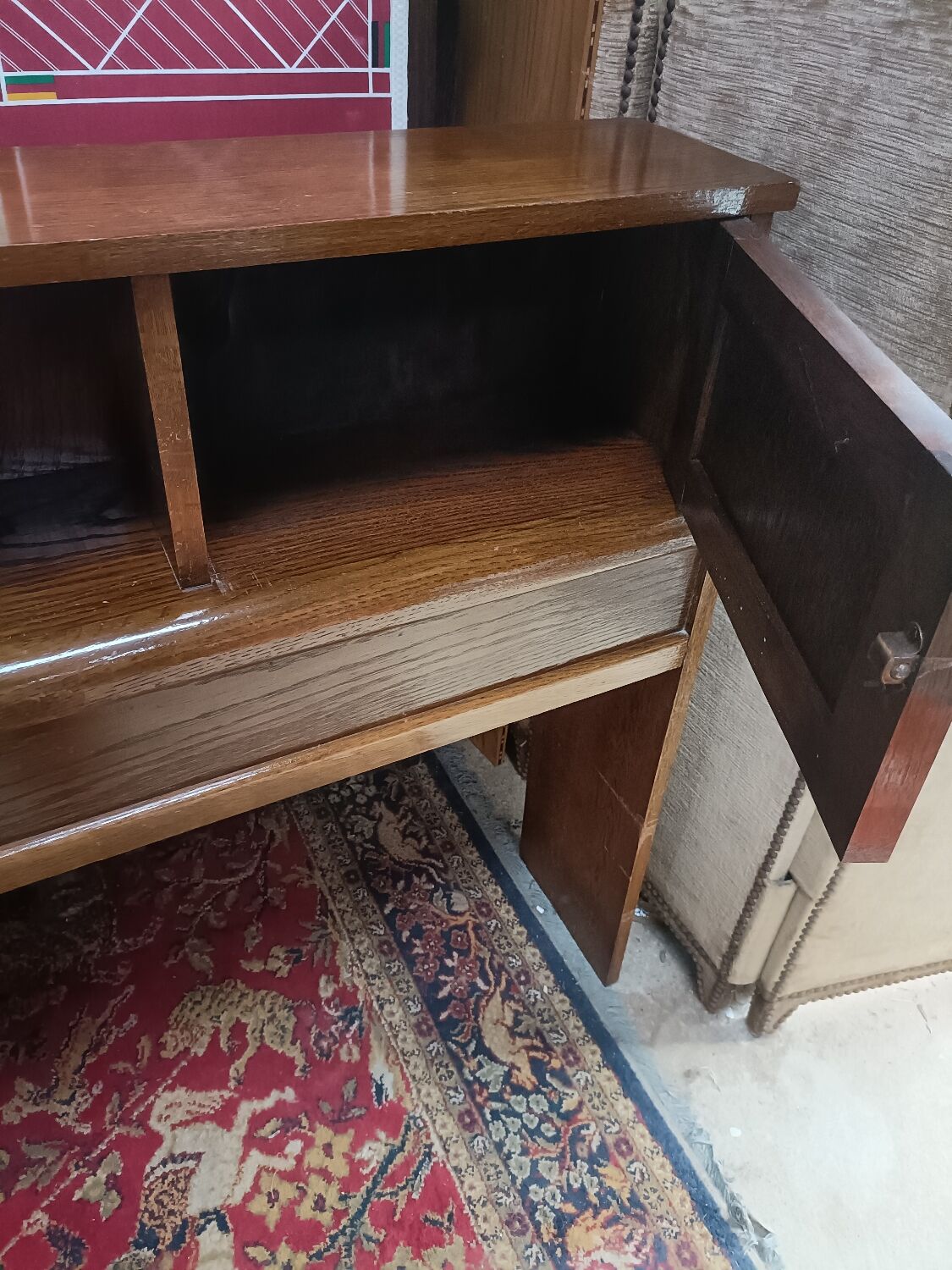 Cosy ou tête de lit Art-déco, années 50, vintage