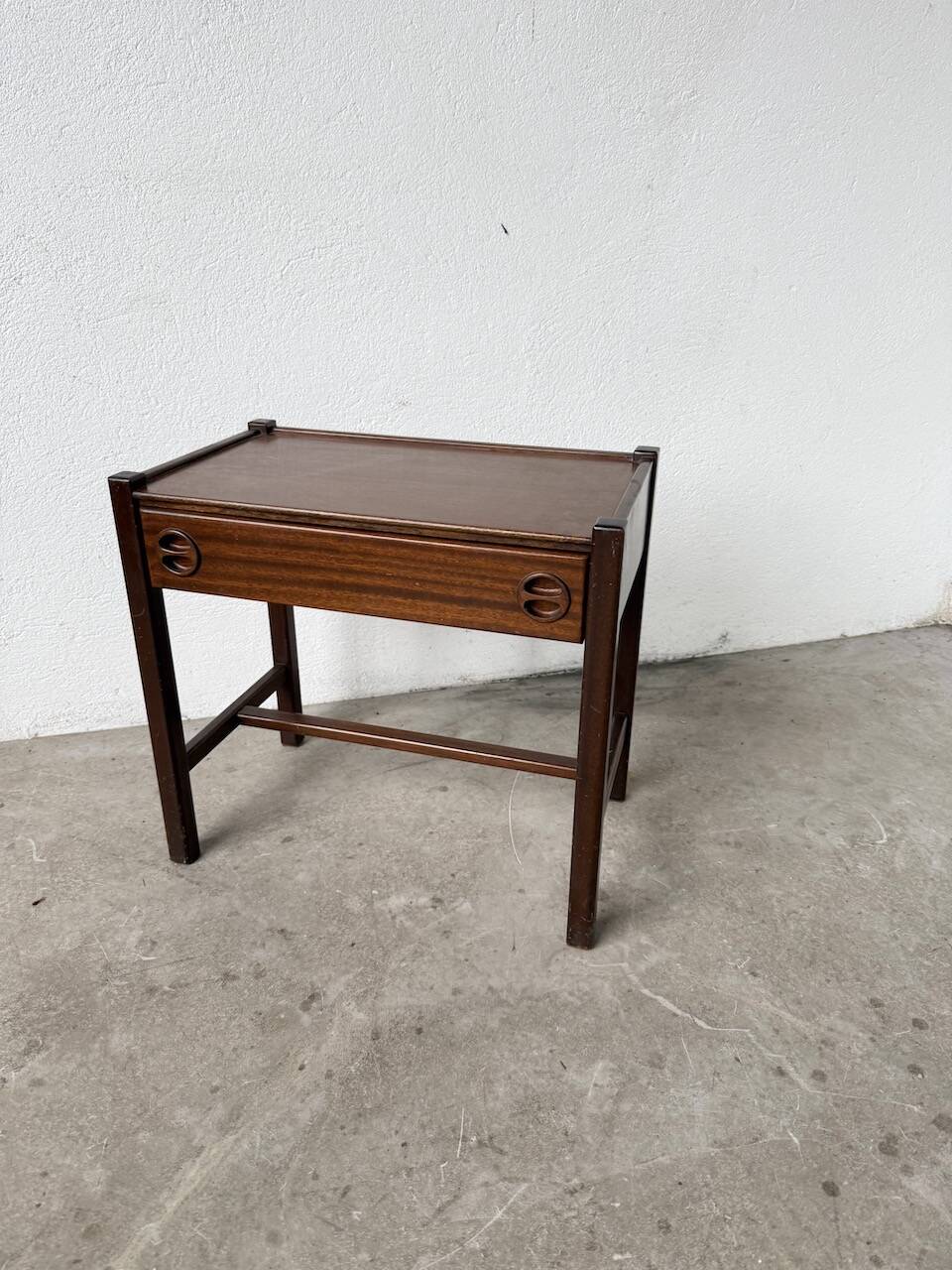 Jacques Hauville bedside table Roche Bobois mahogany