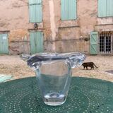 Very large Daum crystal vase