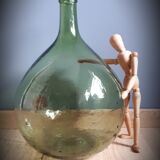 Demi-john 10L round light green sling neck