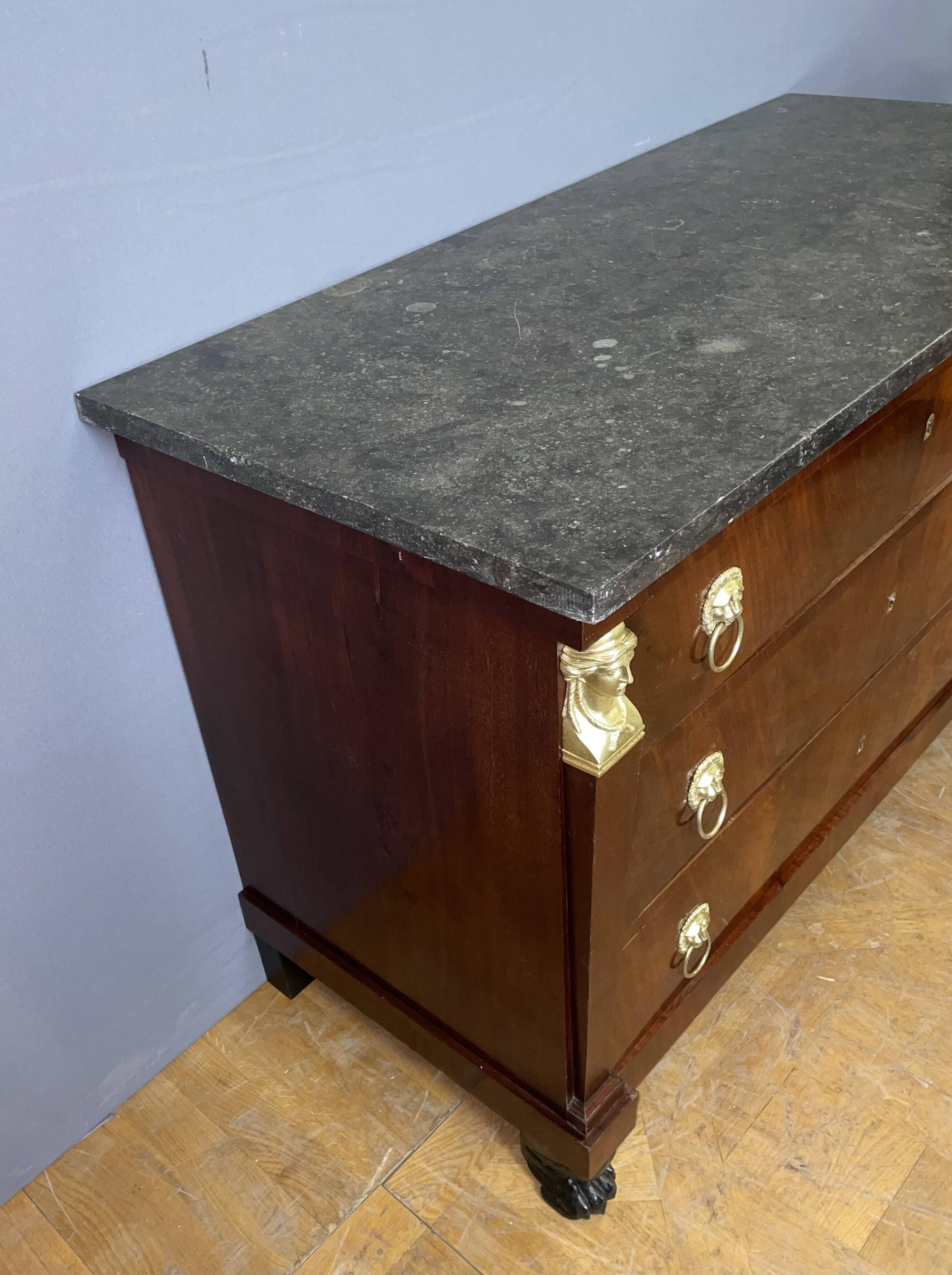 Empire Period Mahogany Chest of Drawers
