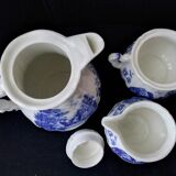 Cafetière sucrier et pot à crème Sarreguemines  modèle Romantic