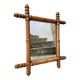 Antique French wall mirror in faux bamboo style – early 20th century