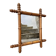 Antique French wall mirror in faux bamboo style – early 20th century