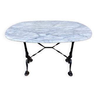 Bistrot table marble and cast iron Parisian café Bistro table vintage bohemian