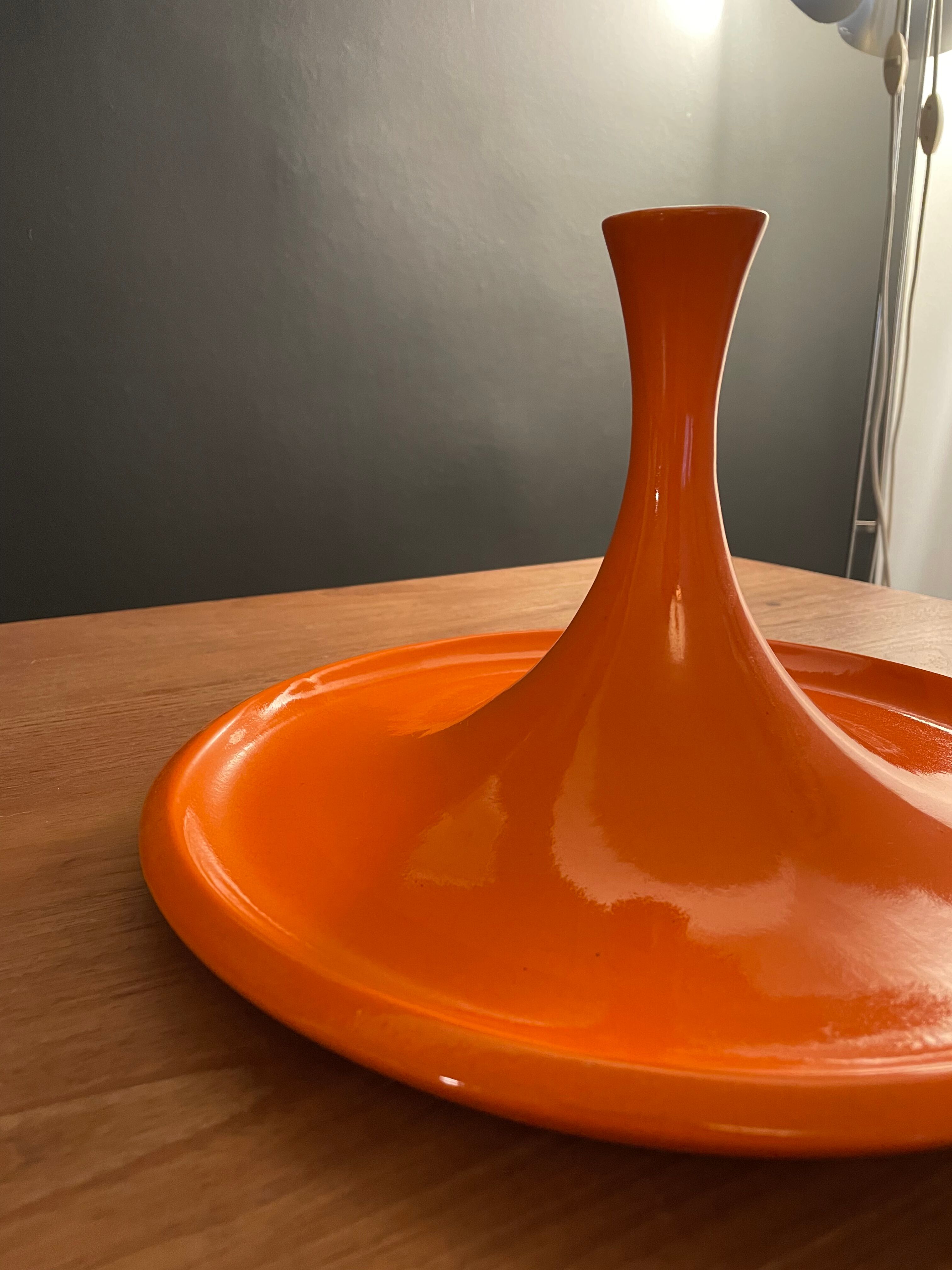 Orange space age fruit cup