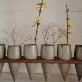Sculpture 6 vases en grès 1970