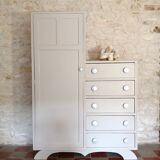 Vintage asymmetrical wardrobe