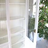 Glass library restyled linen cerusé