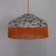 Japanese paper suspension with fringe "Anissa".