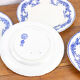 5 assiettes faïence anglaise Cauldon pour le Grand Dépôt