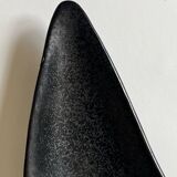 Black glazed ceramic catchall, 1950s design