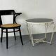 Side table in iron and glass in French Regency style, 1950s.