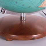 Midcentury glass globe with light from columbus duoerdglobe, germany