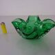Green Sommerso Murano Glass Ashtray, Italy, 1960s