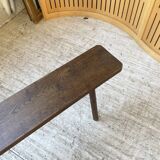 Solid oak farm bench 3m