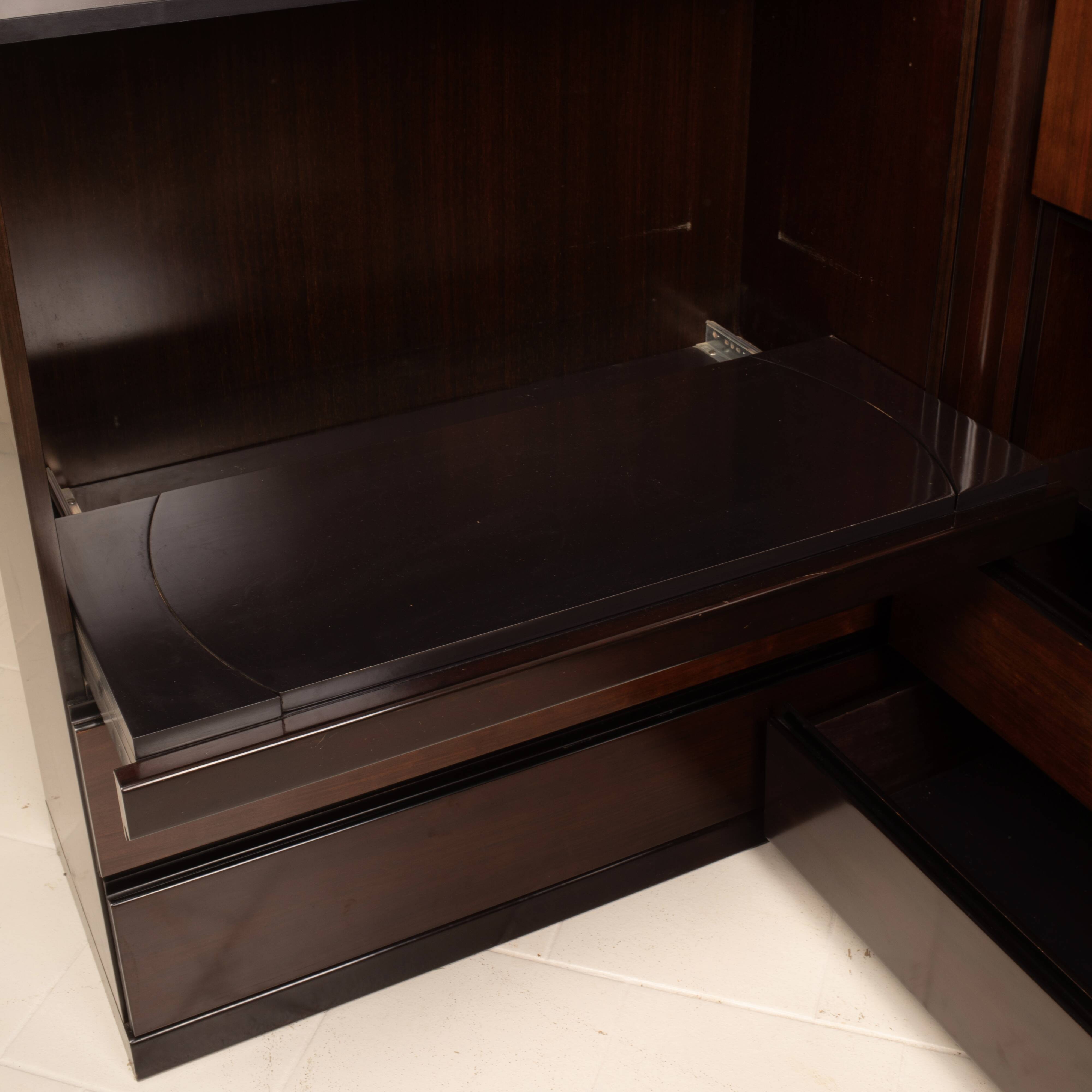 Pair of S11 Cabinets and Bar by Angelo Mangiarotti for Sorgente dei Mobili