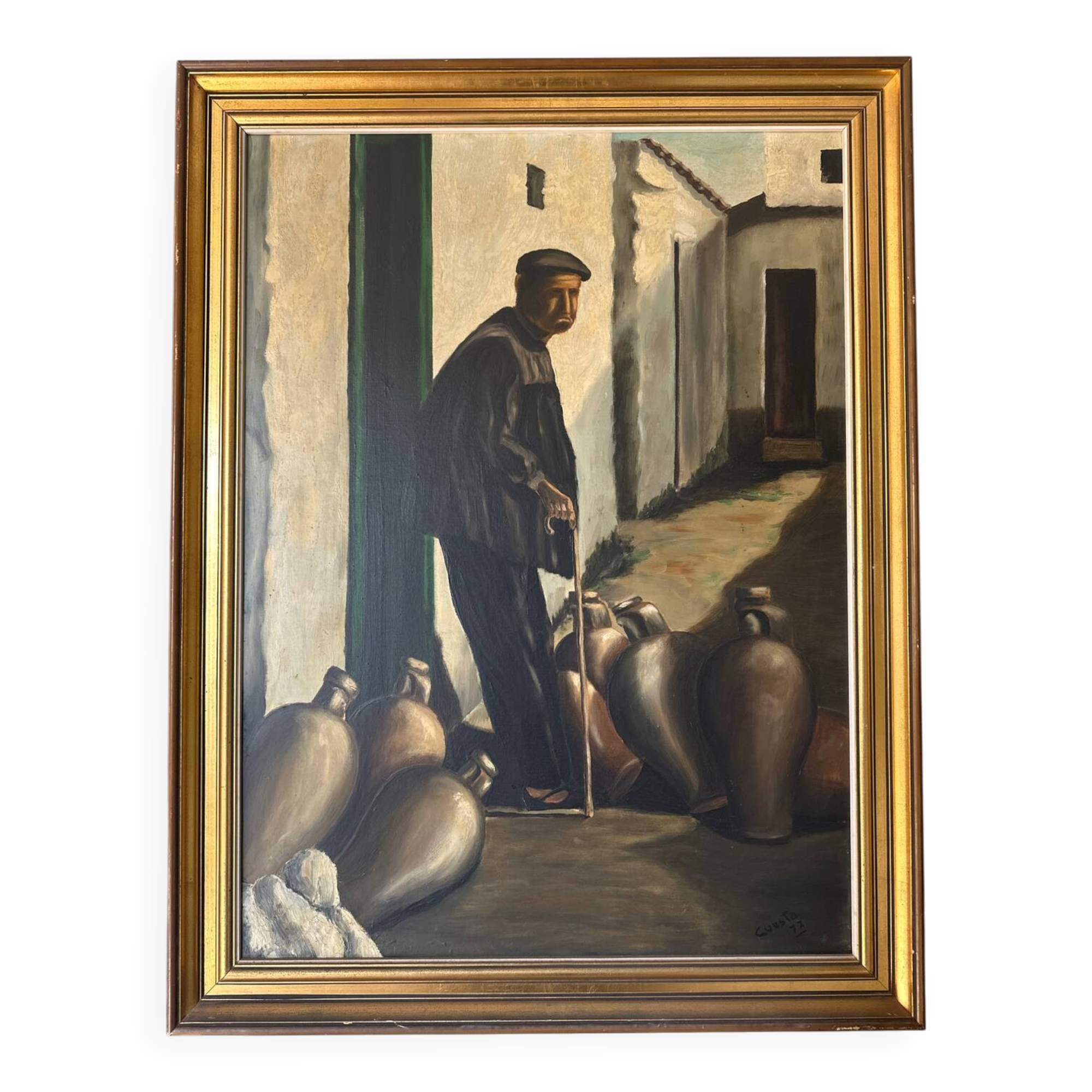 Oil on canvas "The Guardian of the Jars" –