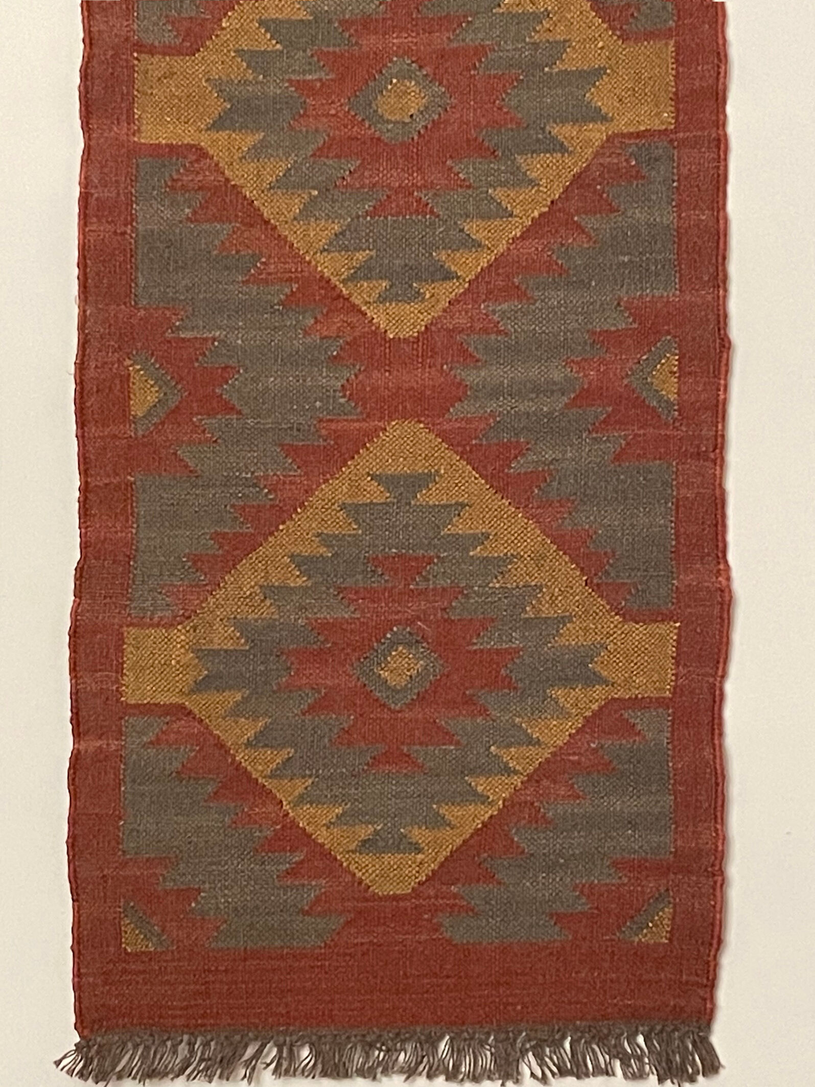 2 x 6 jute handwoven kilim runner dhurrie rug,indian carpet,custom.