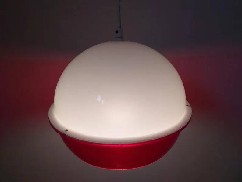 Midcentury Pendant in Style Harvey Guzzini, Space Age, Italy, 1970s