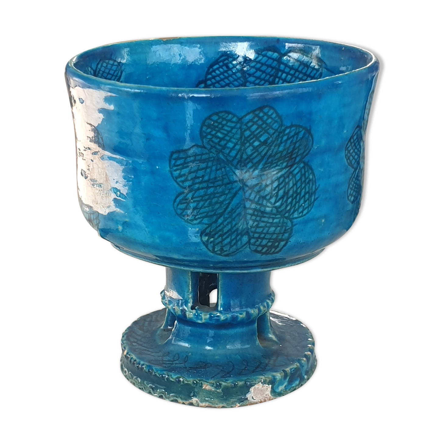 Vase turquoise islam kadjar