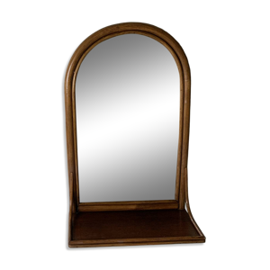 Miroir en rotin