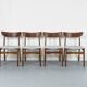 Chaises de salle à manger en teck danois par Schionning & Elgaard, années 1960, ensemble de 4