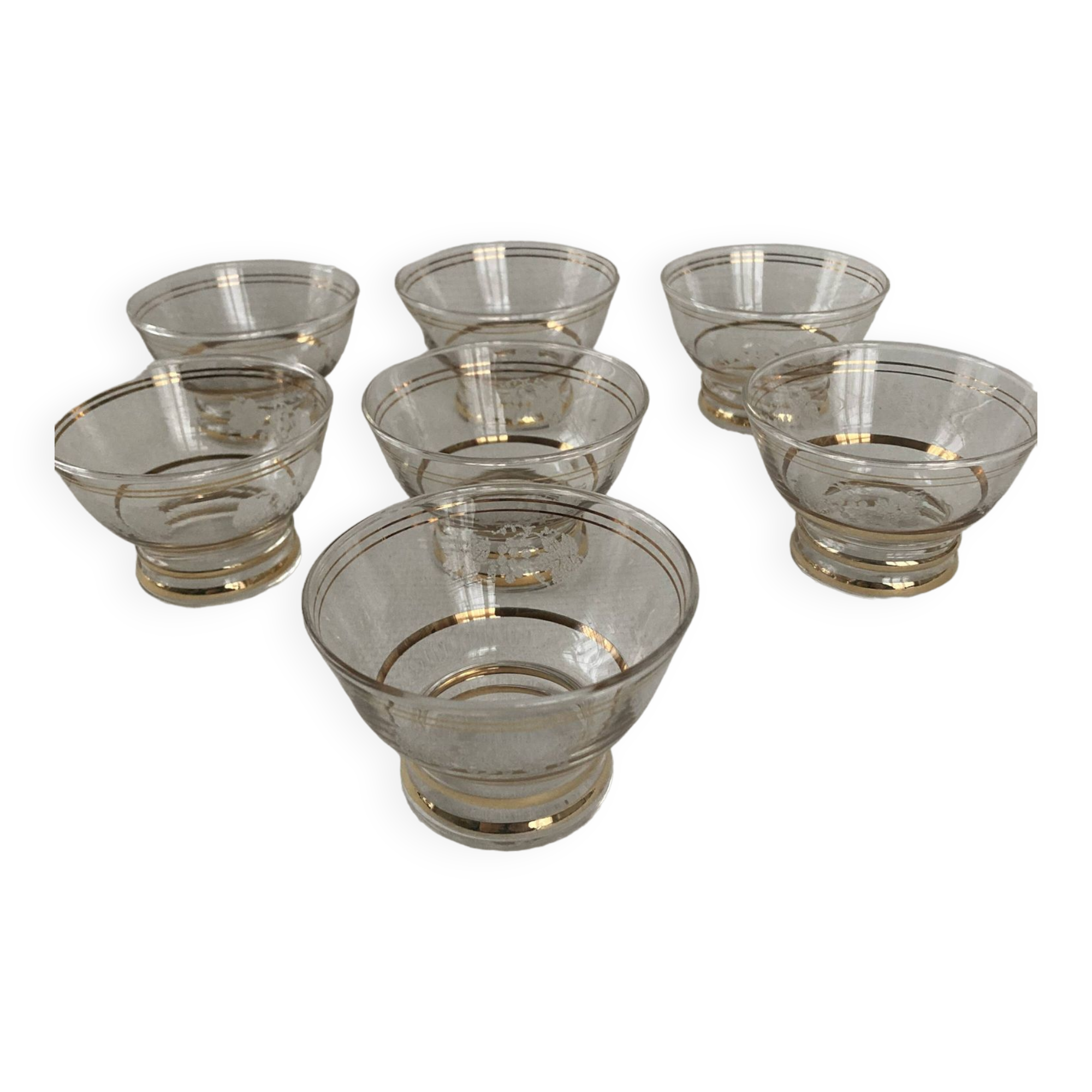 Set of Water Glasses and Champagne Glasses