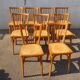 Série de 9 chaises Baumann