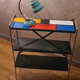 String shelf style piet mondrian black uprights 67hx20x49