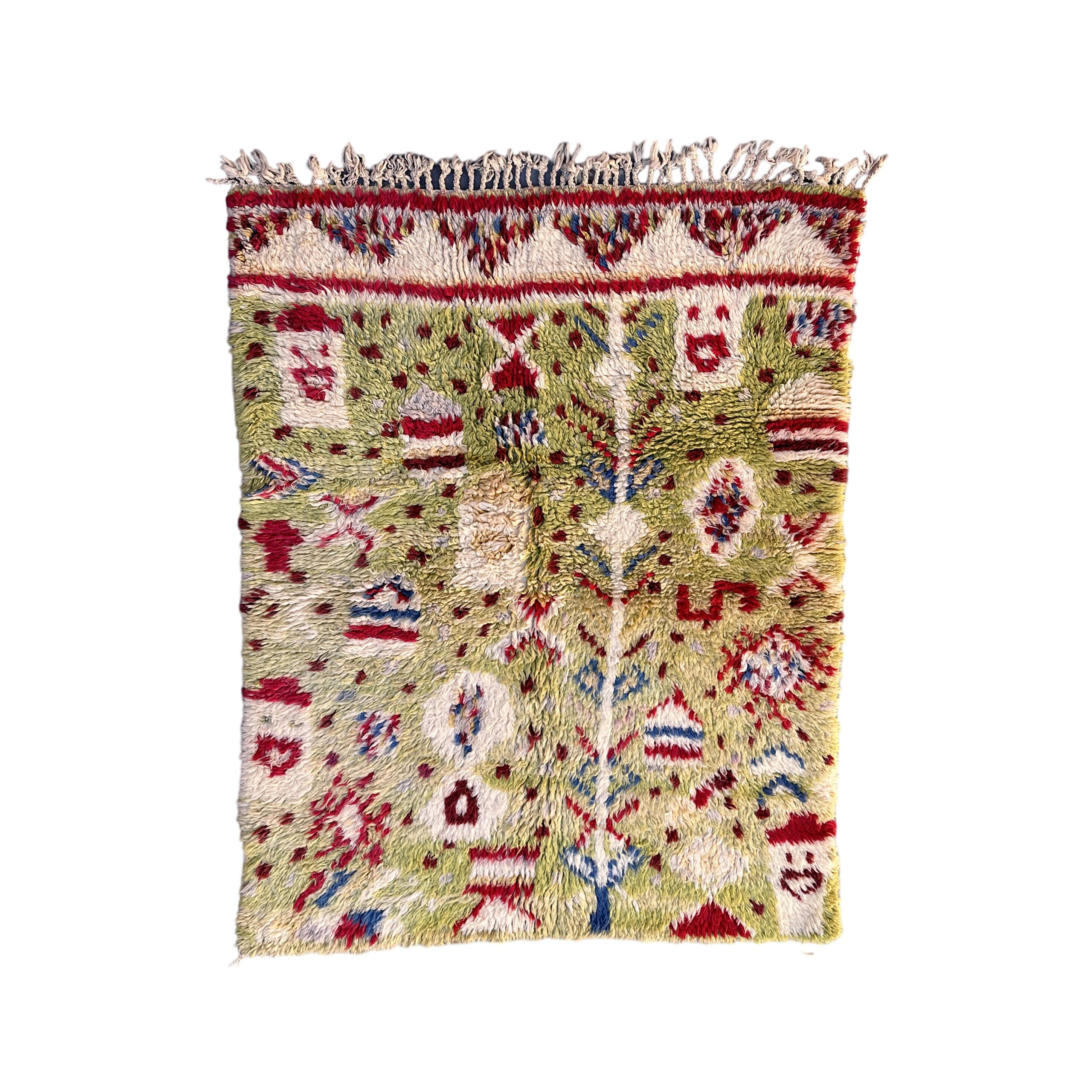 Colorful Beni M'Rirt Moroccan rug - 147 x 109 cm