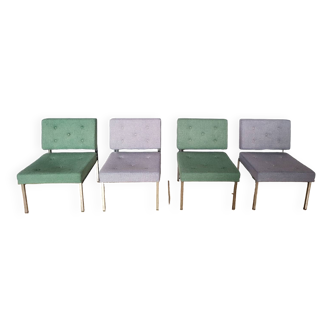 Suite set of 4 vintage fireside chairs from the 60s