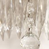 Classic crystal sconces. France, 1950s