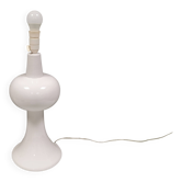 Large and beautiful Italian Table Lamp in white porcelain, estimated 1980s.