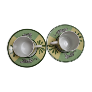 2 tasses et 2 soucoupes - model