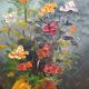 Painting bouquet of flowers