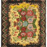 Handwoven Vintage Flatweave Brown Kilim 200 cm x 246 cm - 23362