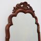 Louis XV style scalloped root veneer mirror, France late 19th century