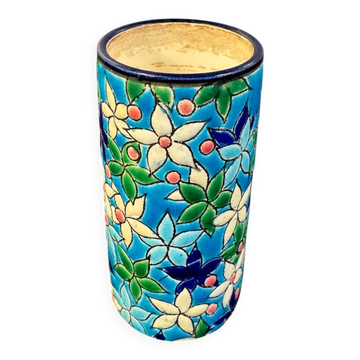 Longwy roller vase