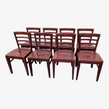 Set de 8 chaises de restaurant