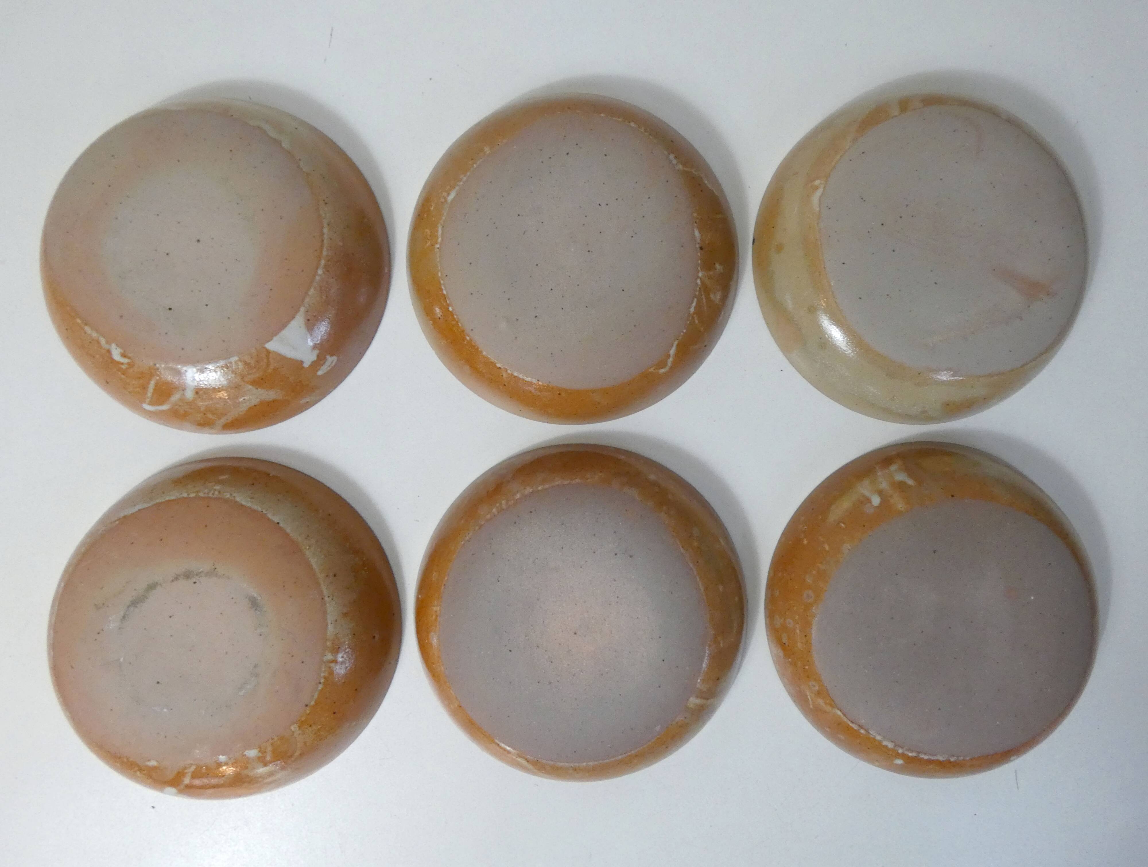 6 Vintage stoneware soup plates