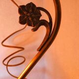 Art Nouveau tulip articulated lamp signed Art de France