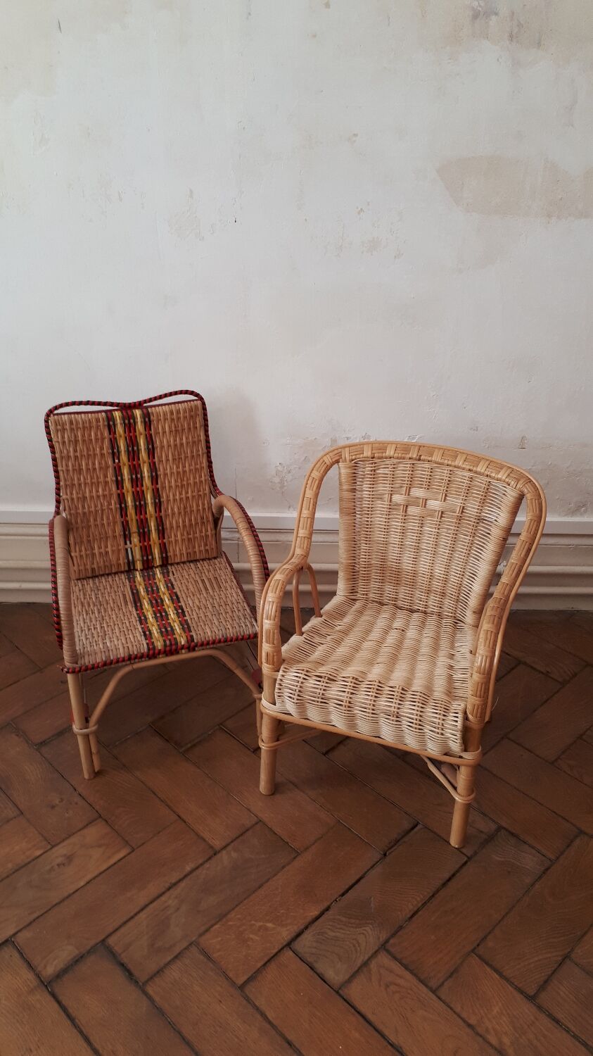 Rattan children's chair