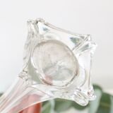 Transparent glass soliflore