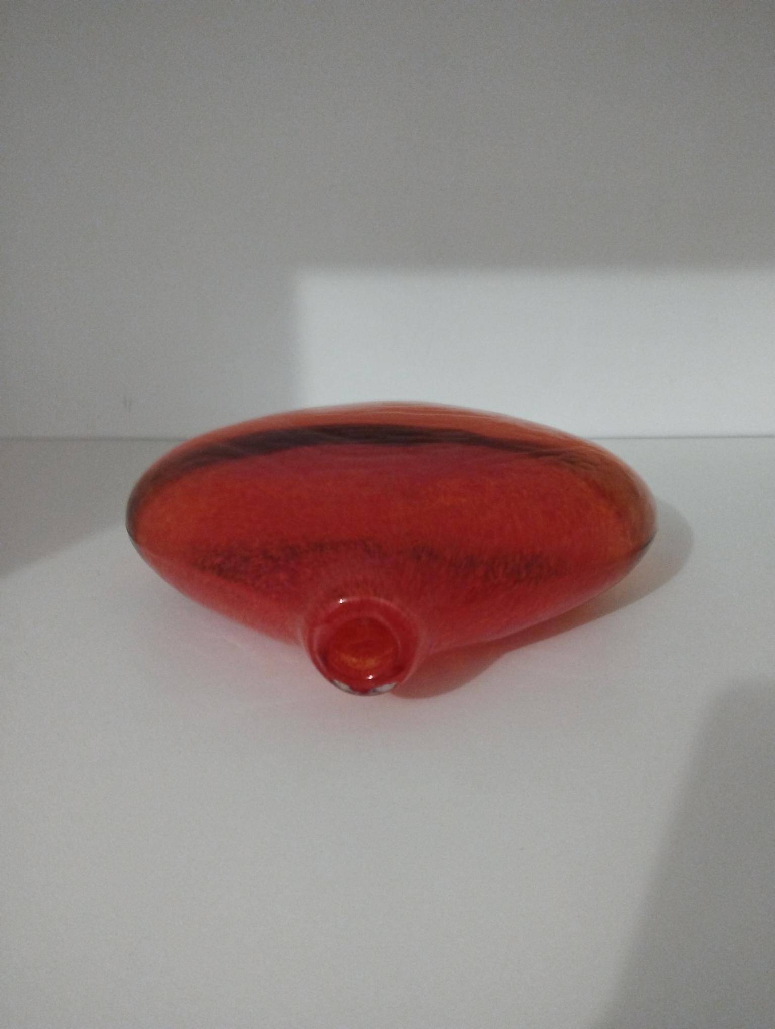 Pair or 2 glass paste vases from the 80s vintage.