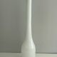 White opaline glass vase